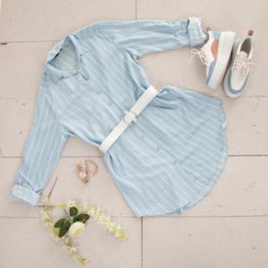 Button-Down Striped Shirt