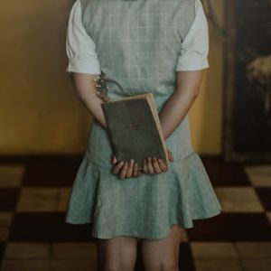 Checkered Cotton Skirt